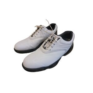 FootJoy Sport White and Black Leather Spike Golf Shoe Style 53163 Men Sz 11 M